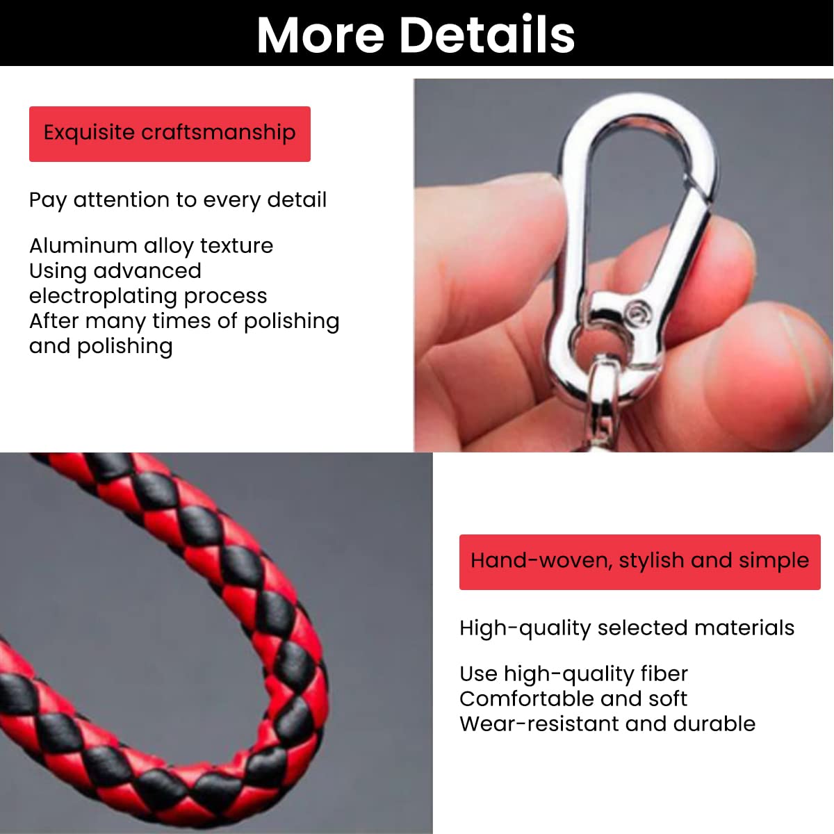 GUSTAVE Keychain Anti Lost Car Keychain with Phone Number Pendant Universal Car Keychain Strong Alloy Car Keychain with Woven Hand Strap GUSTAVE Keychain Anti Lost Car Keychain with Phone Number Pendant Universal Car Keychain Strong Alloy Car Keychain with Woven Hand Strap